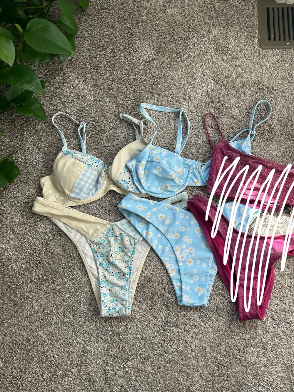 bundle of bikini sets - blackbough, triangl, koana